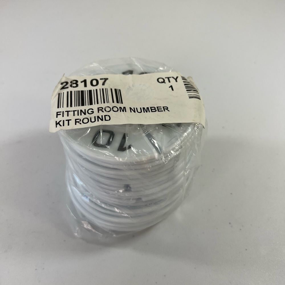 Kids Numbers for Sales Rounds or Personal Closets #28107 White wth Black Numbers